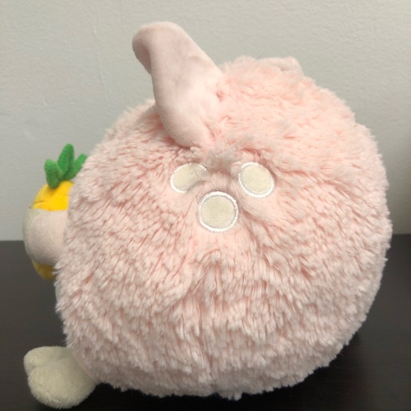 Squishable Pig Pineapple Plush Stuffed Animal Pink White 8" Round Ball Piglet - Picture 2 of 4